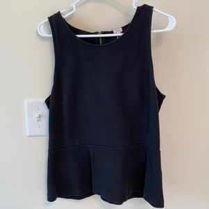 Black Peplum Tank
